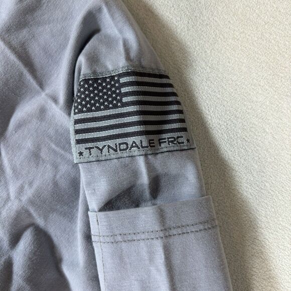 Tyndale FRC FR Shirt Mens Large 8 Cal Cat 2 NFPA 2112 Flame Resistant FPL - Picture 7 of 10
